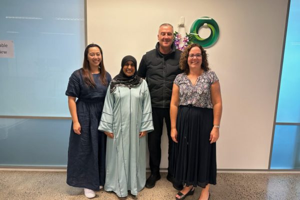 A picture of our co-leads Anjum and Gareth with some of the team from Foundation North