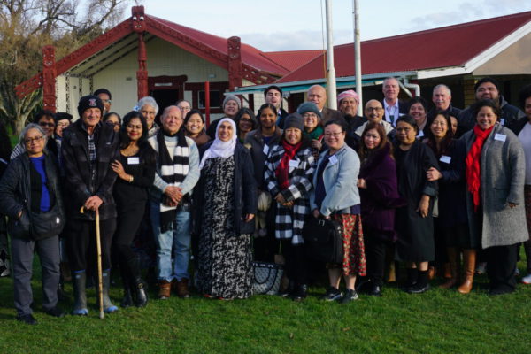 A group photo of participants at the event