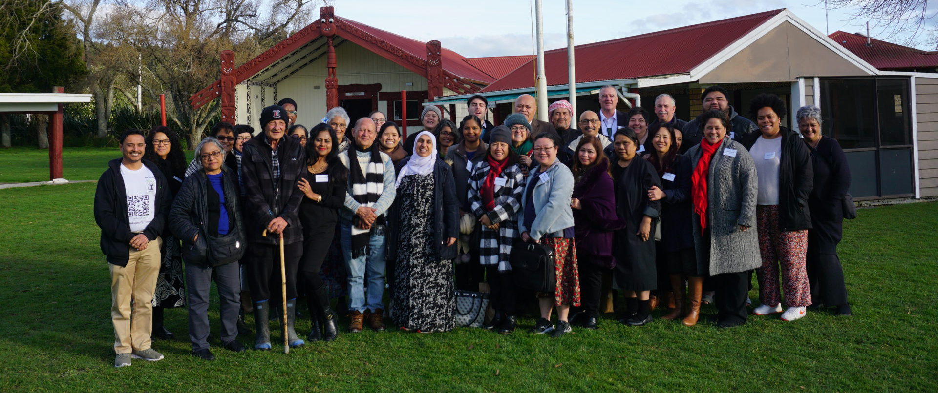 A group photo of participants at the event
